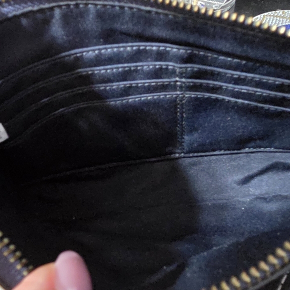 Coach Mickie Crossbody Bag in Pearlized denim blue leather - Picture 9 of 13